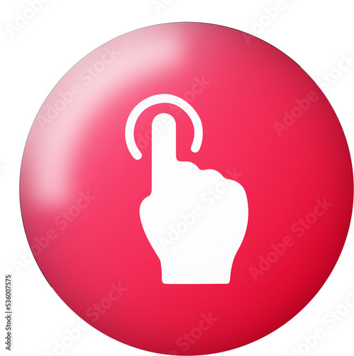 Press here button with realistic red emblem. Click here button icon for user interface.