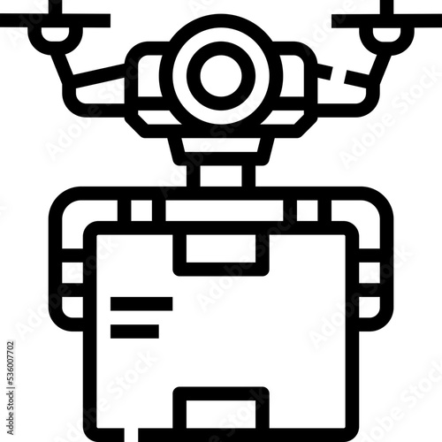 Drone delivery icon symbol element
