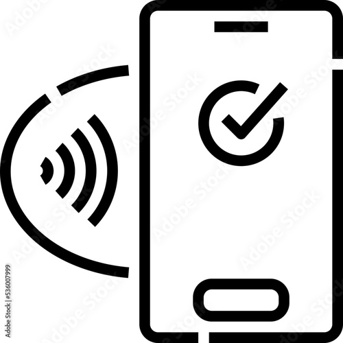 NFC payment icon symbol element