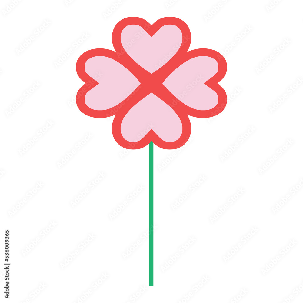 icon flower flat design
