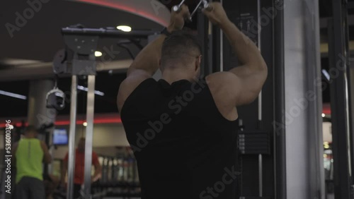 Bodybuilder equipments gym indoor 4K high resolution video