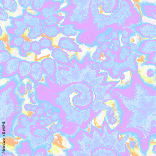 Pastel wet paint seamless pattern. Watercolor