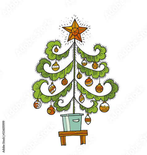 Vintage vibes Christmas tre...