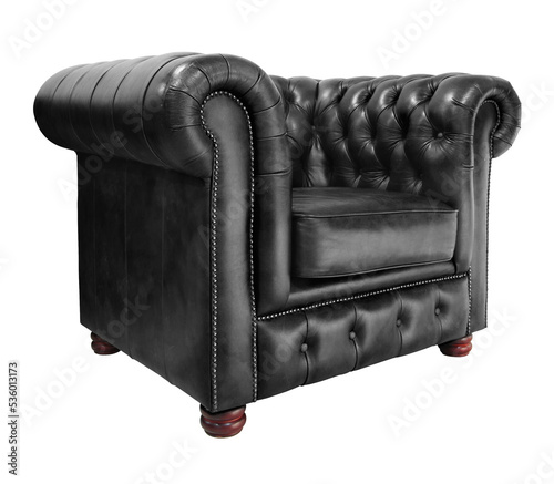 Classic leather armchair