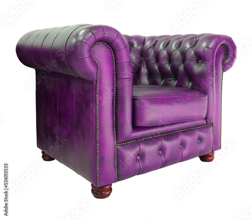 Classic leather armchair