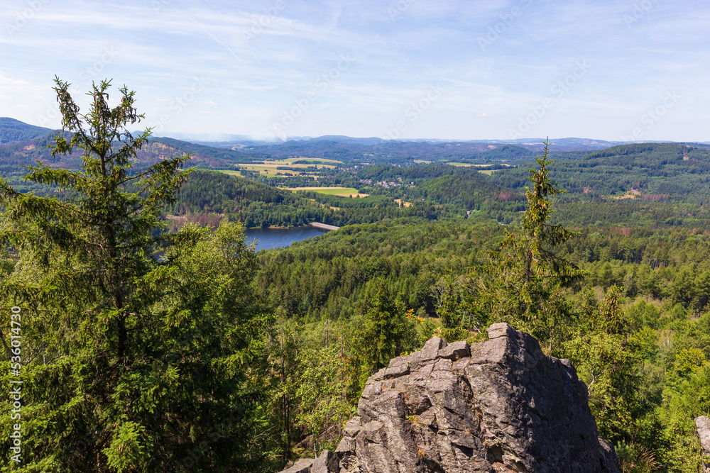 View from maly stozec in czech republic View from maly stozec in czech republic