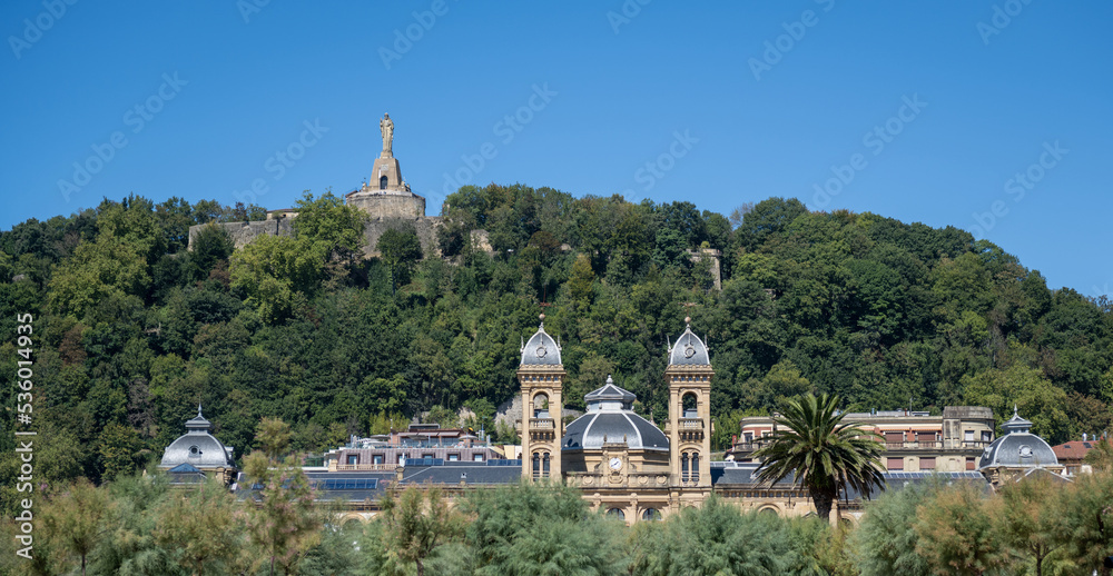 Fototapeta premium Monte Urgull in San Sebastian