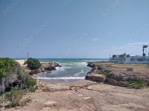 Beach of Salento in summer photo