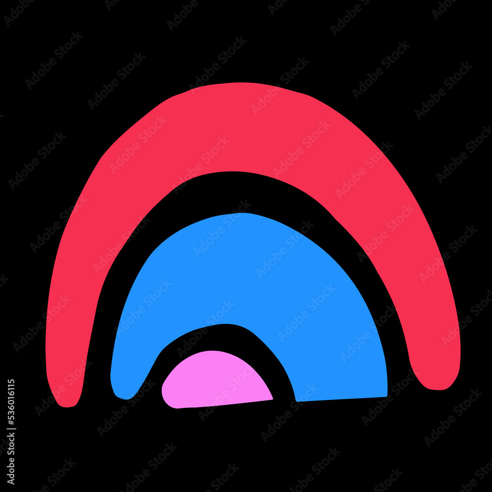 Vector doodle illustration abstract shape, retro bright hand drawn, Abstract comic icon, flat cartoon in children's style Vector doodle illustration abstract shape, retro bright hand drawn, Abstract comic icon, flat cartoon in children's style