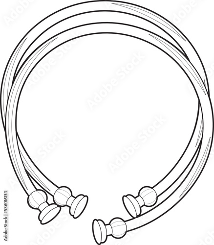 FASHION ACCESSORIES NECKLACE VECTOR SKETCH