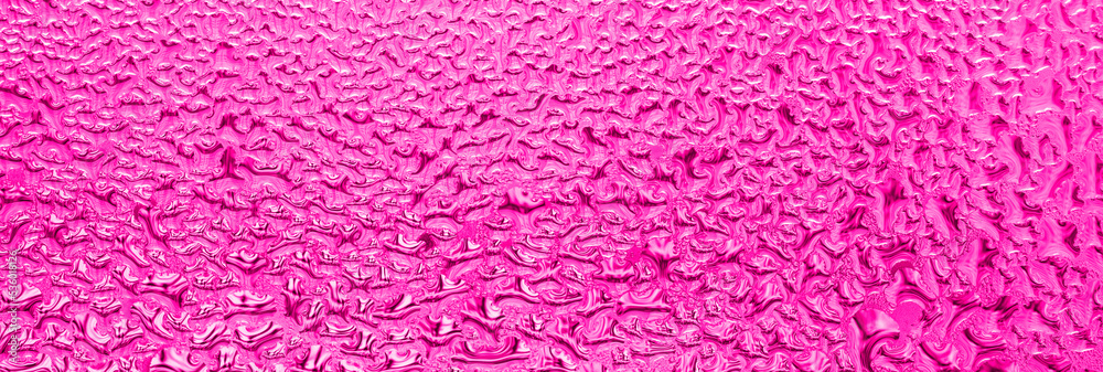 Abstract glass background with natural water condensation. Design pattern toned in pink color Abstract glass background with natural water condensation. Design pattern toned in pink color