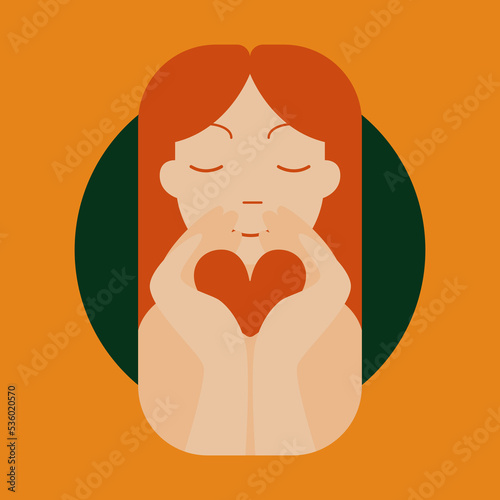 psychological health. The concept of online help and clearing the mind of unnecessary thoughts and information garbage online. The call to preserve the state of mind