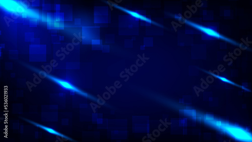 Vector blue neon light design. Futuristic technology background.