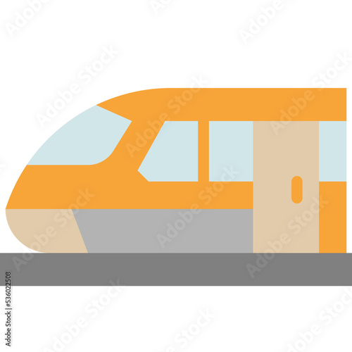 train flat icon