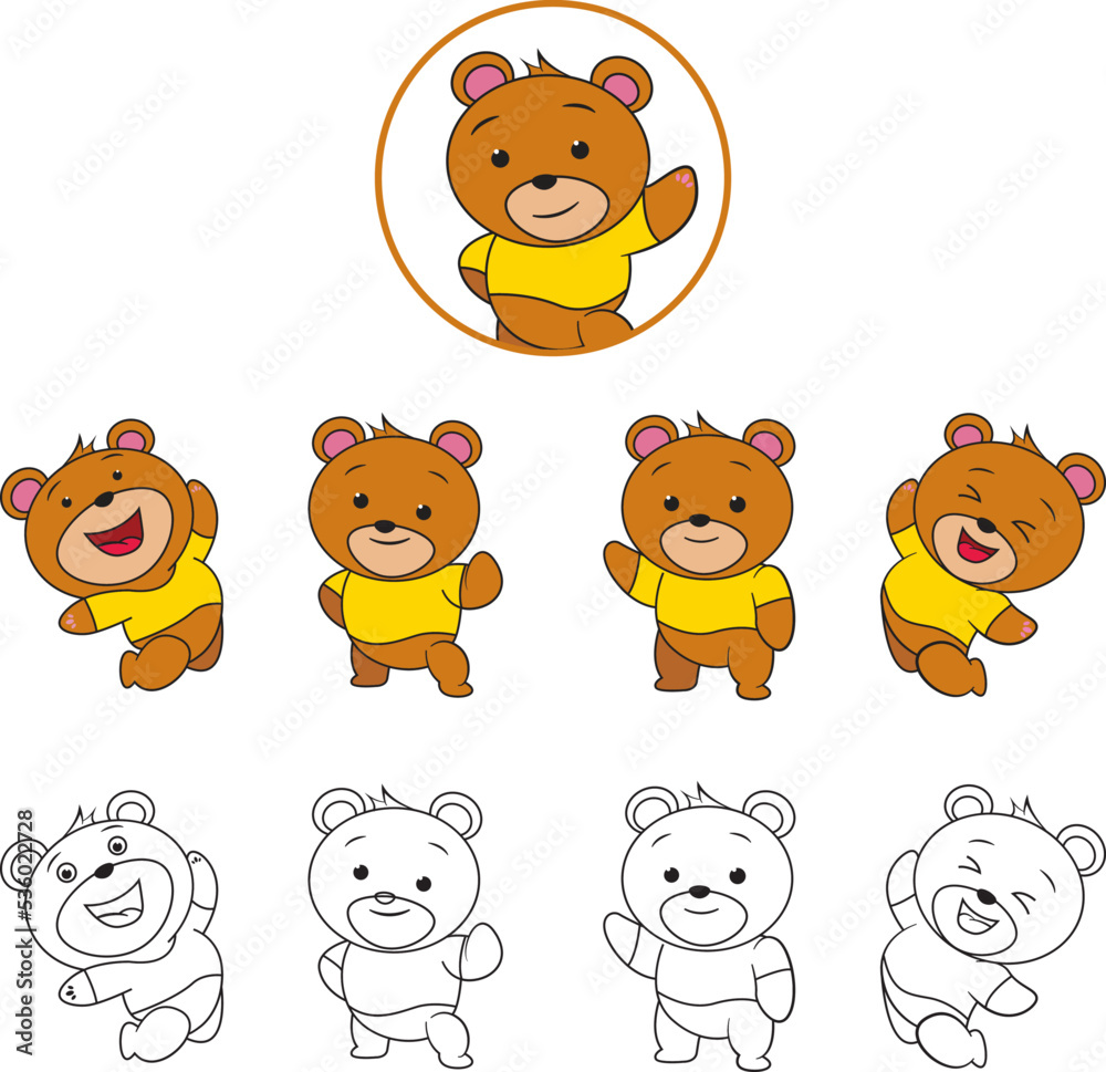 Bear Cute Cartoon Creative Illustration