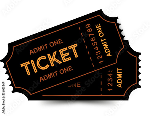 Two black tickets