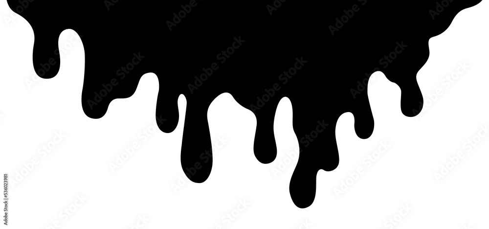 Drip border. Dripping liquid. Flow of paint. Flowing paint, stains. Hand drawn vector illustration. Drip border. Dripping liquid. Flow of paint. Flowing paint, stains. Hand drawn vector illustration.
