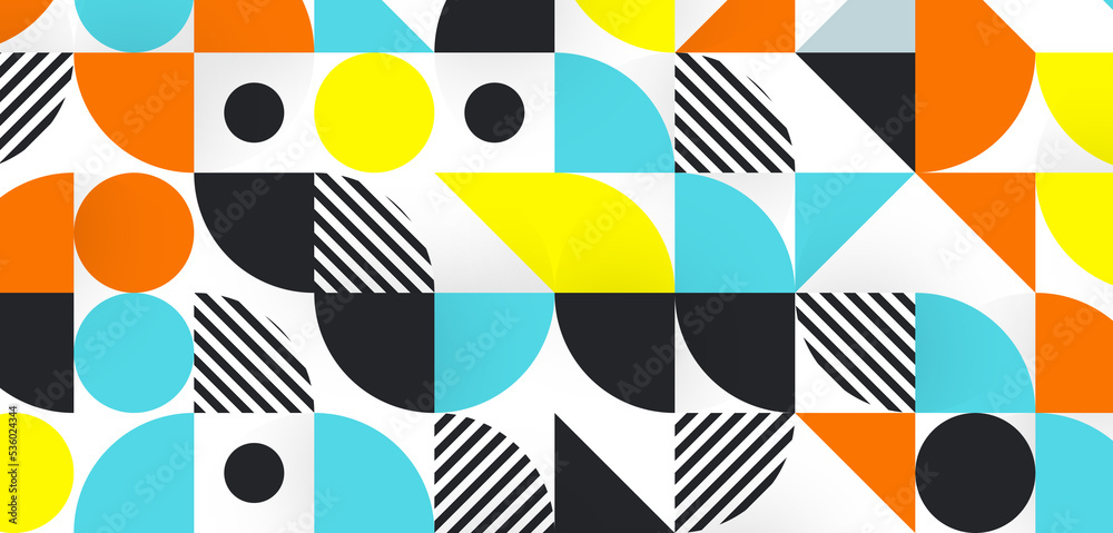 Abstract pop art seamless pattern. Cute background in memphis style. Geometric design of trendy 80s-90s. Abstract pop art seamless pattern. Cute background in memphis style. Geometric design of trendy 80s-90s.