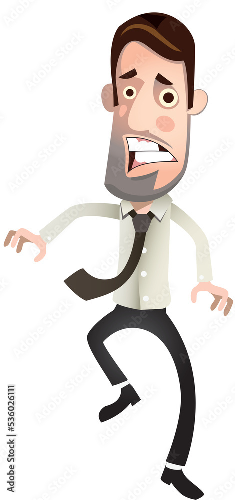 shocked businessman cartoon character illustration shocked businessman cartoon character illustration