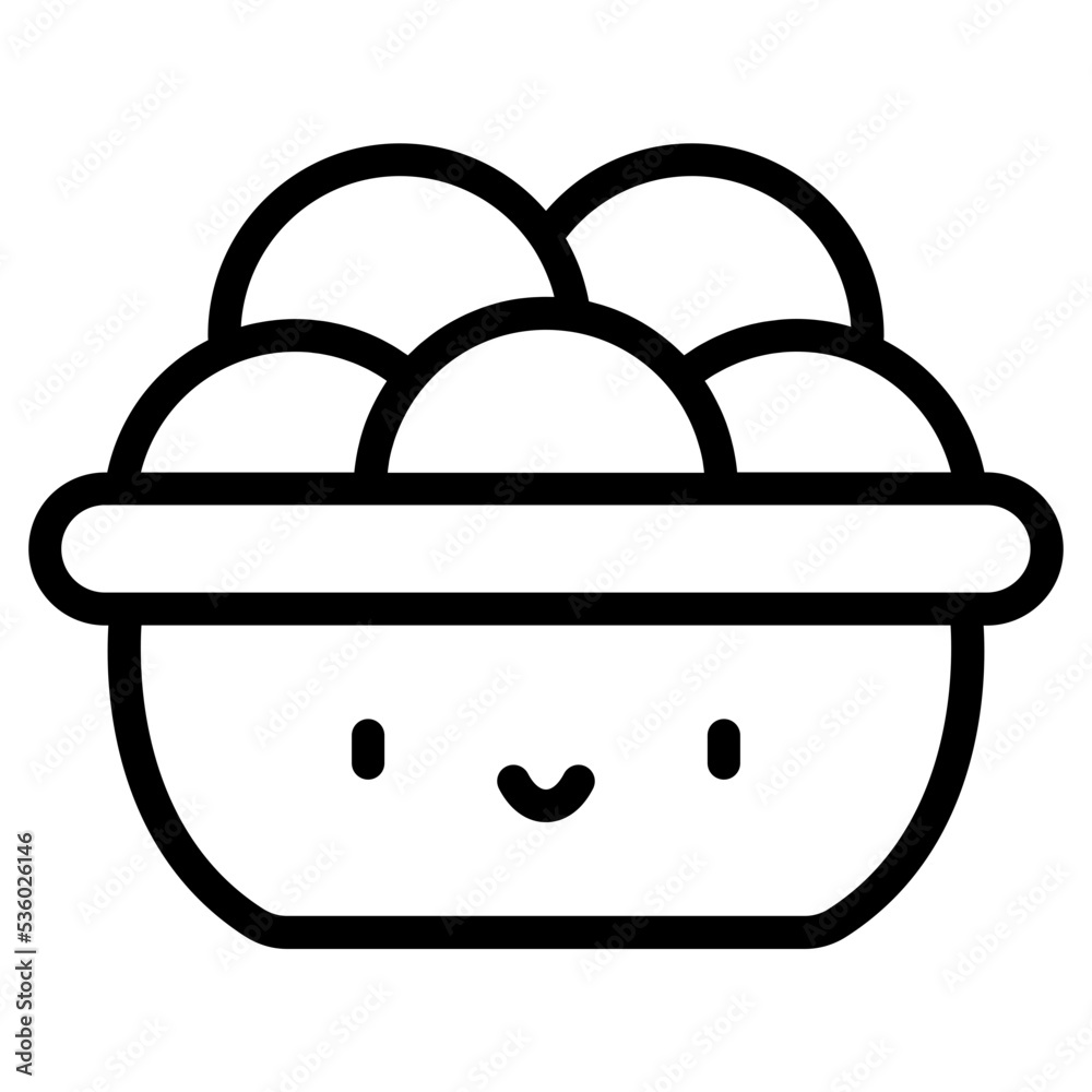 meatball emoji icon Stock Vector Adobe Stock