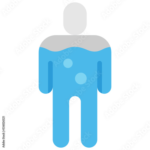 human body flat icon