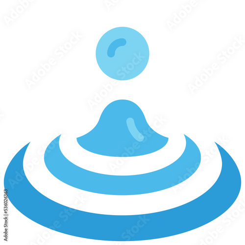 ripple  flat icon