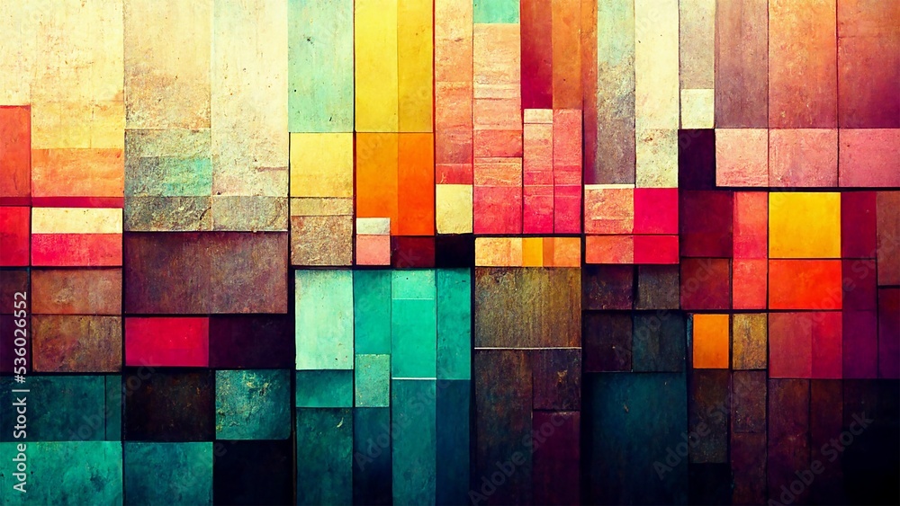 Fototapeta premium colorful boxes geometric abstract background