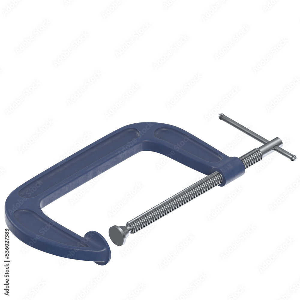 3d rendering illustration of a clamp 3d rendering illustration of a clamp