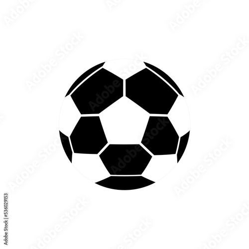 soccer ball icon vector. simple flat shape soccer symbol