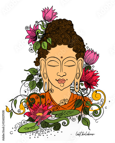 Mesmerising Buddha Vector Art