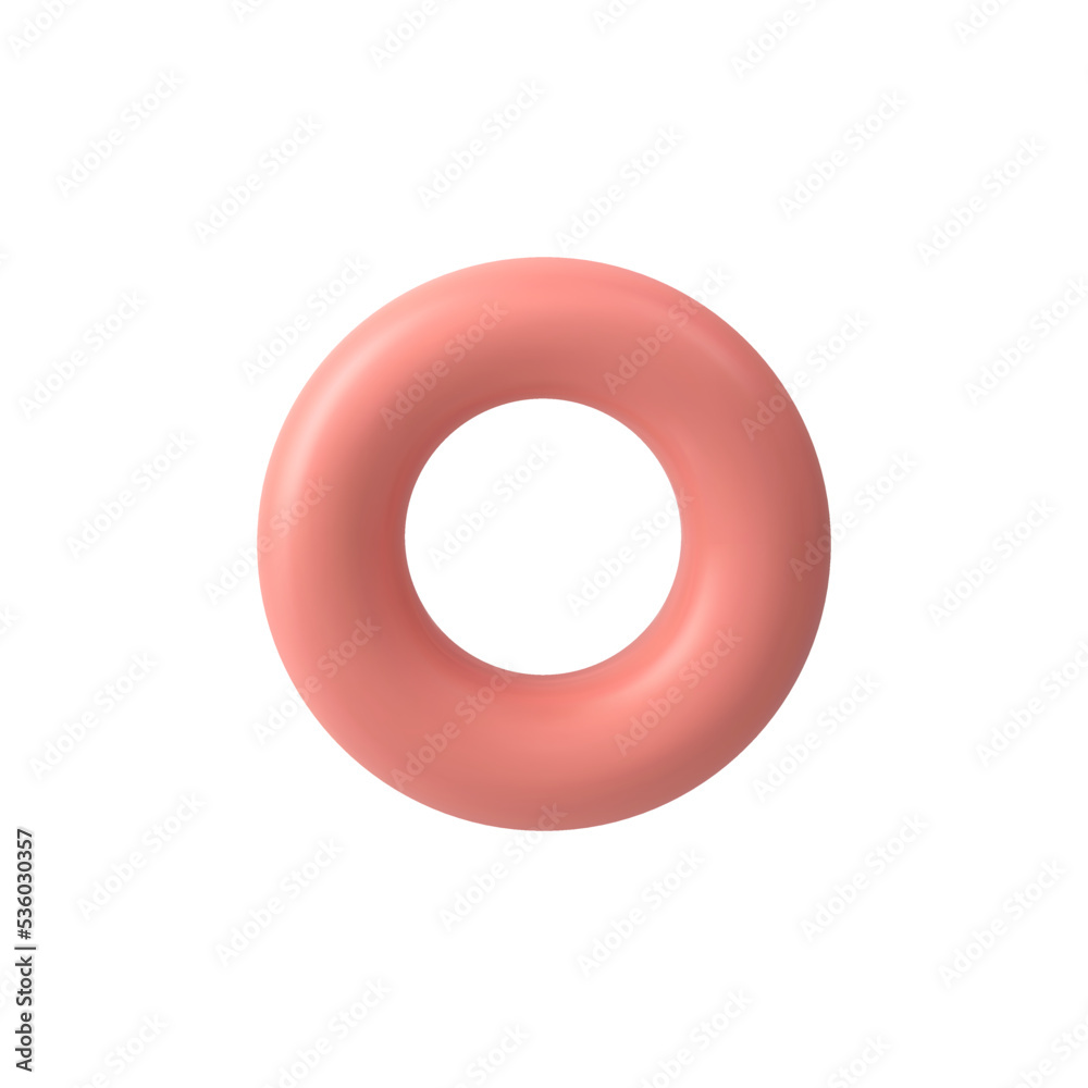 Vector 3d torus shape. Realistic 3d object. Vector 3d torus shape. Realistic 3d object.