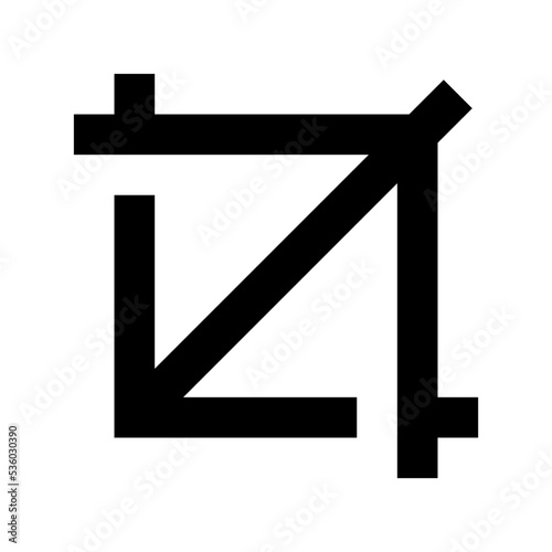 Crop Vector Icon