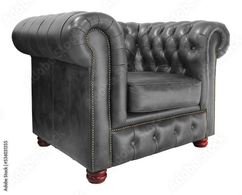 Classic Brown leather armchair