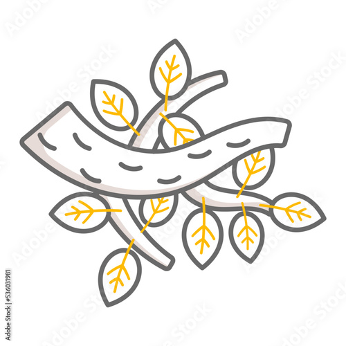 Dying potted Plant Vector color Icon Design, Autumn or Fall activities Symbol, Dry weather Sign, Temperate climates Elements Stock illustration, Dead Plant Pot Concept, 