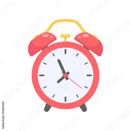 Loud alarm clock alerts wake up time and schedule.