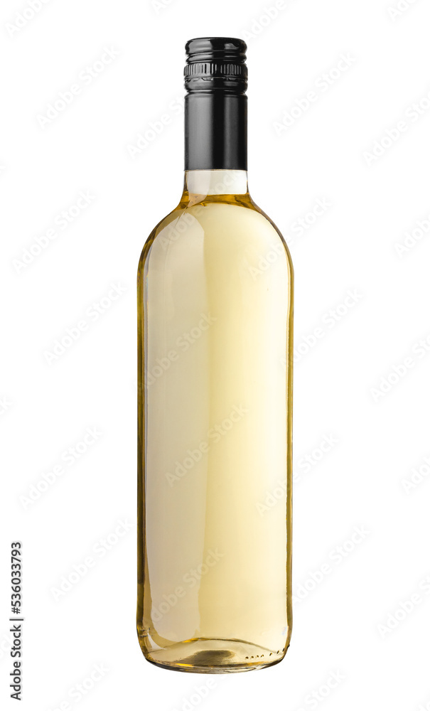 White wine bottle isolated on white background. White wine bottle isolated on white background.