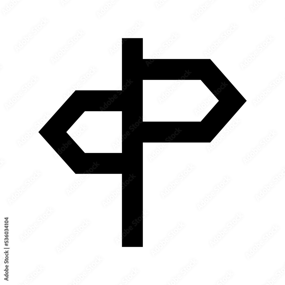 Fototapeta premium Signpost Vector Icon