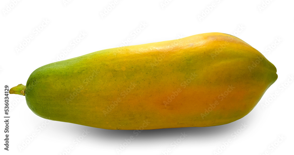Healthy fresh fruit papaya from nature isolated on white background With a clipping path Healthy fresh fruit papaya from nature isolated on white background With a clipping path