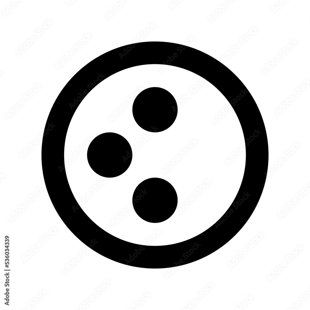 Bowling Ball Vector Icon