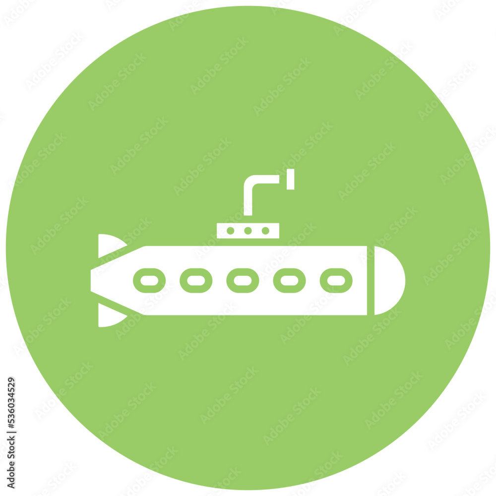 Submarine Icon Style Submarine Icon Style