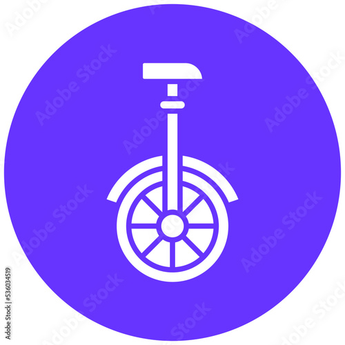 Monocycle Icon Style