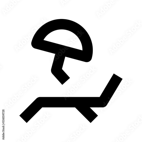 Sunbathe Vector Icon