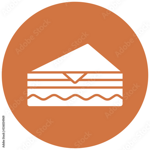 Deli Style Sandwich Icon Style