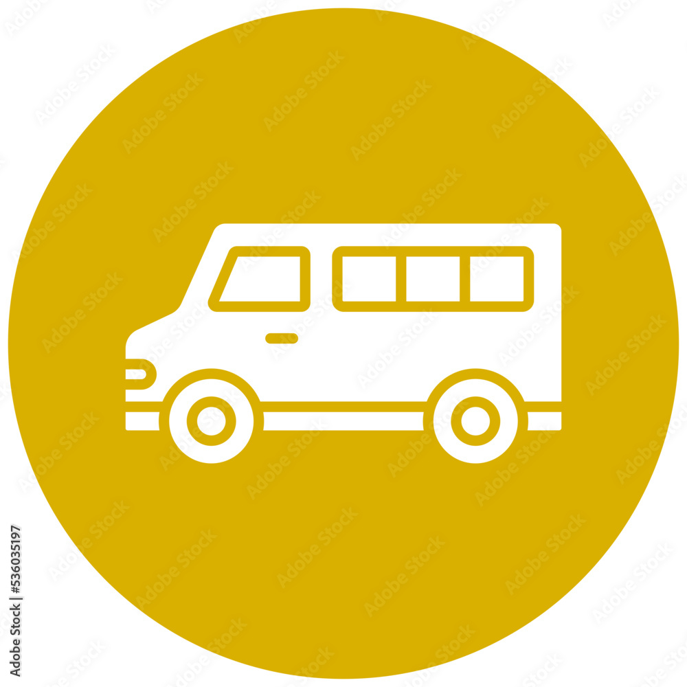 Minivan Icon Style Minivan Icon Style