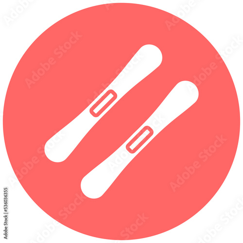 Skis Icon Style