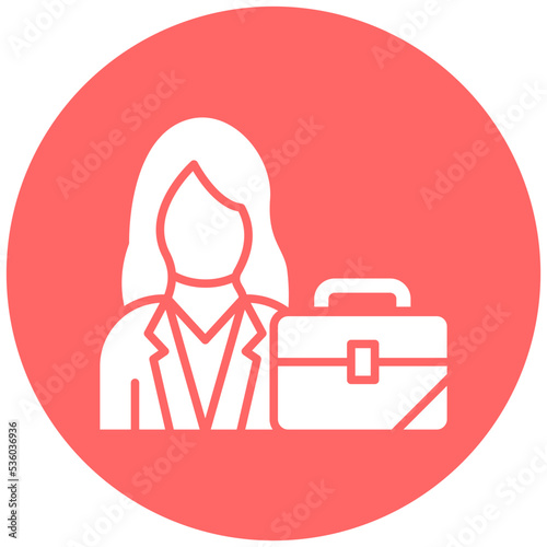Businesswoman Icon Style