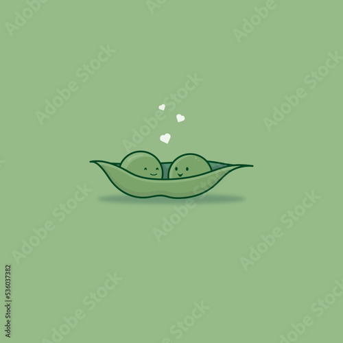 green pea in love