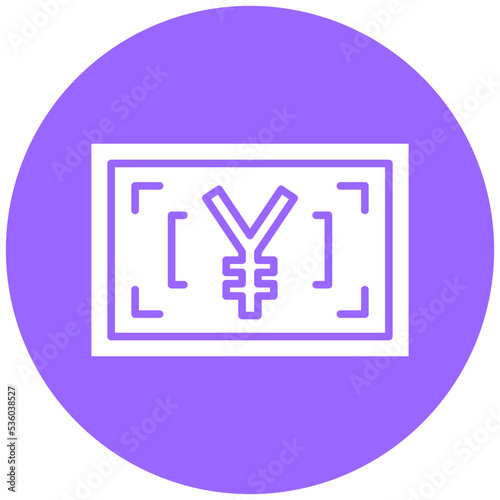 Japanese Yen Icon Style