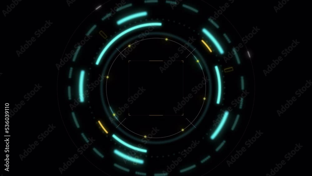 PNG Alpha.Abstract Circle and line HUD technological futuristic elements.particle data background future design.