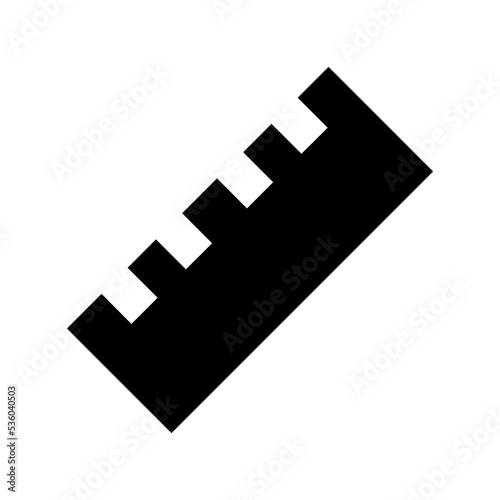 Ruler Flat Vector Icon 